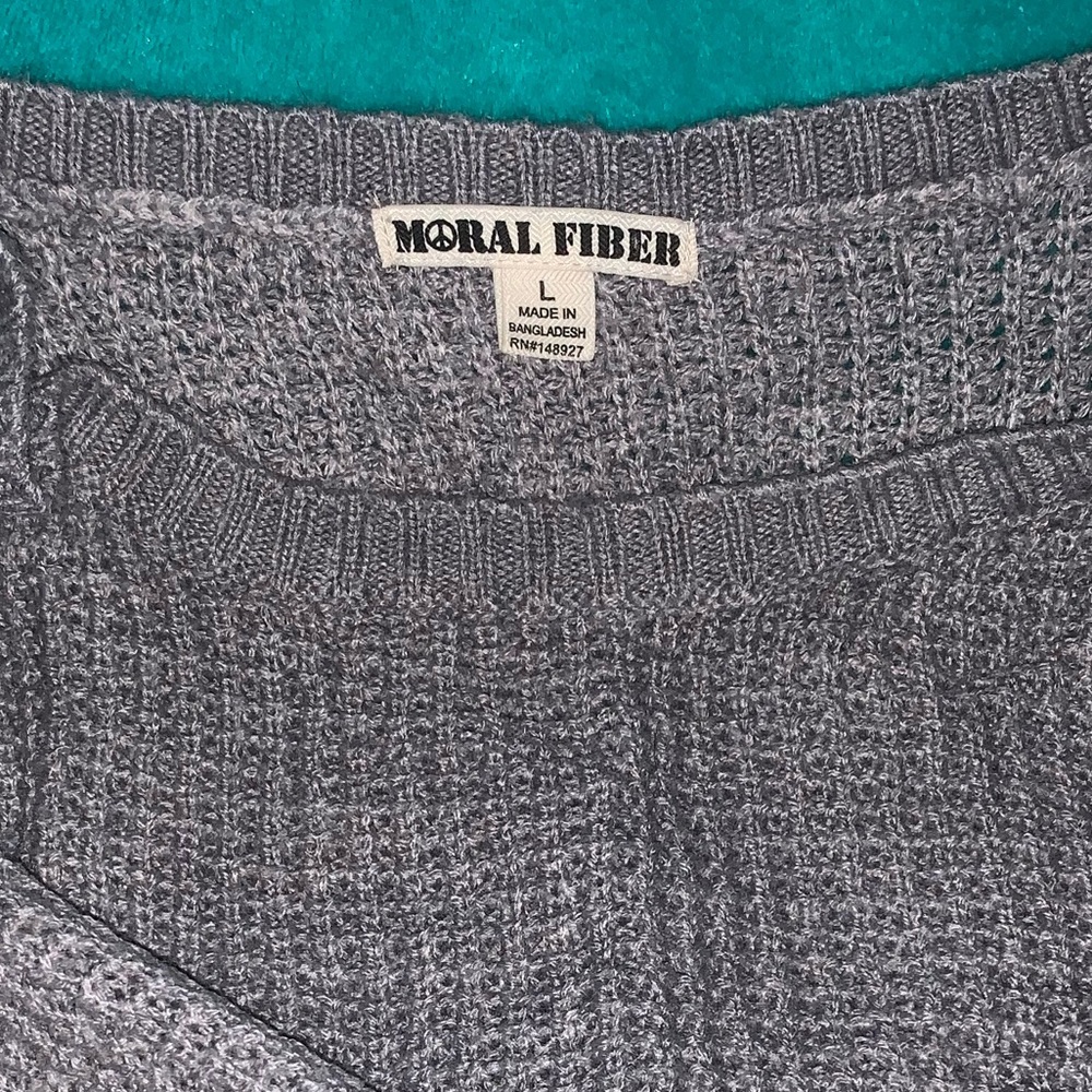 Gray Sweater with Zippers
